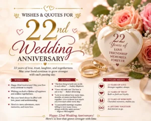 22nd wedding anniversary