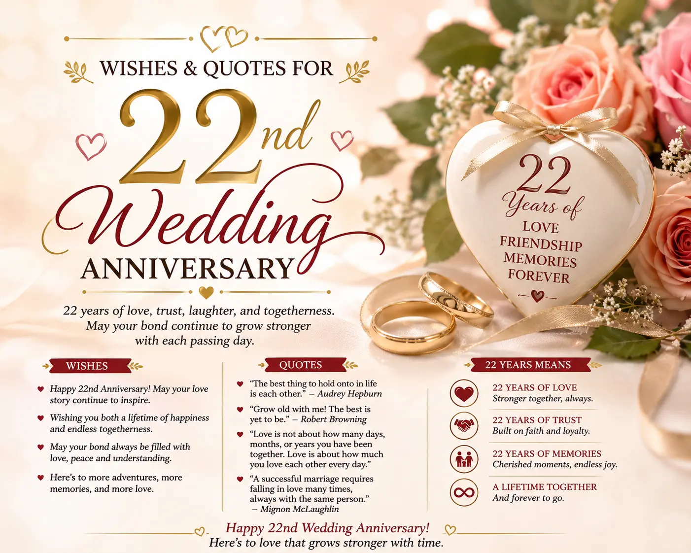 22nd wedding anniversary