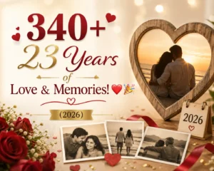 340+ 23 Years of Love & Memories!