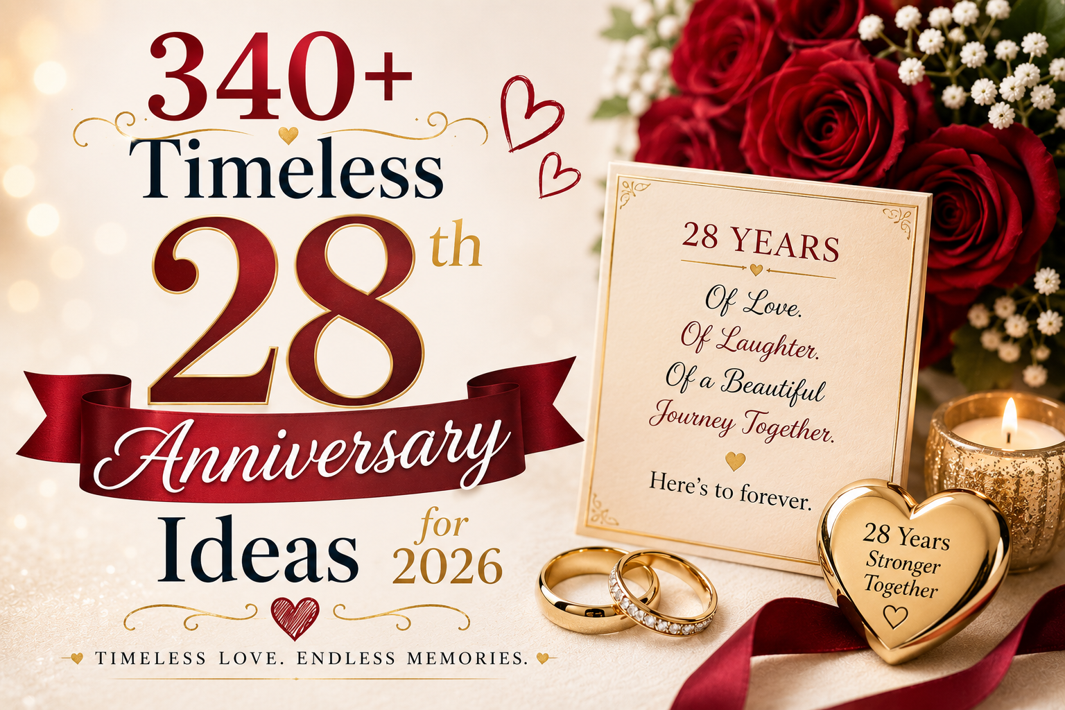 \340+ Timeless 28th Anniversary Ideas