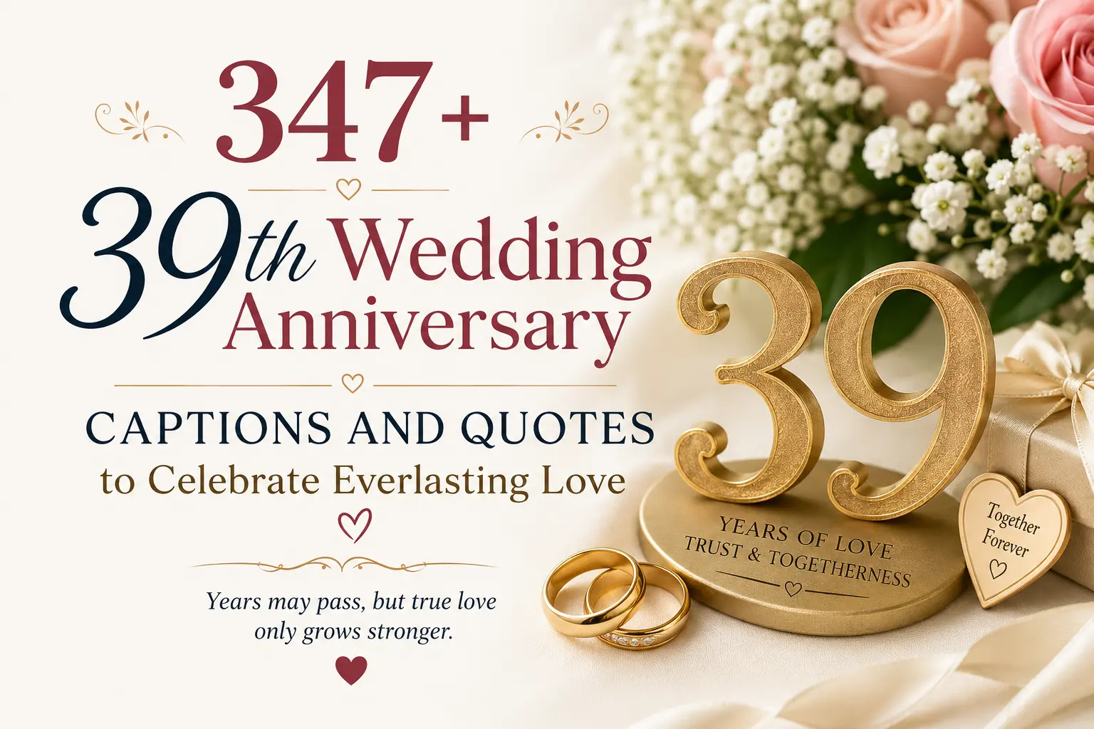 39th wedding anniversary