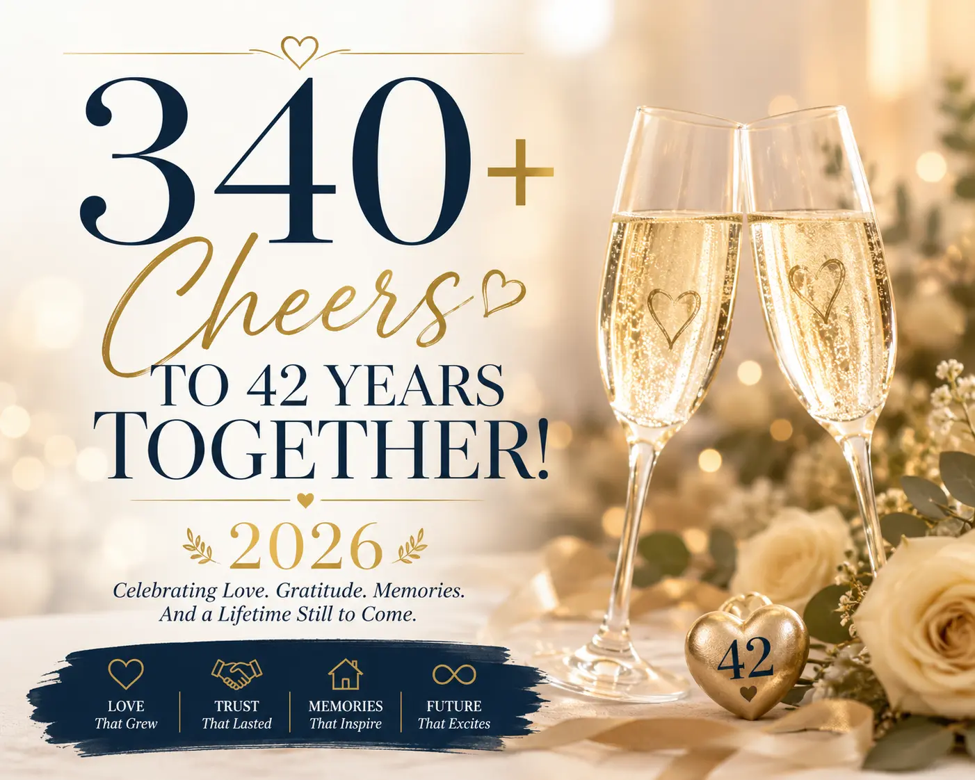 42nd wedding anniversary