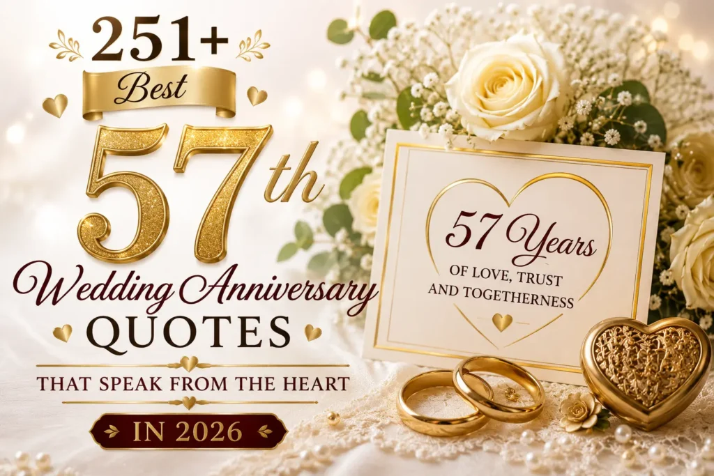 51+Best 57th Wedding Anniversary Quotes That Speak from the Heart in 2026
