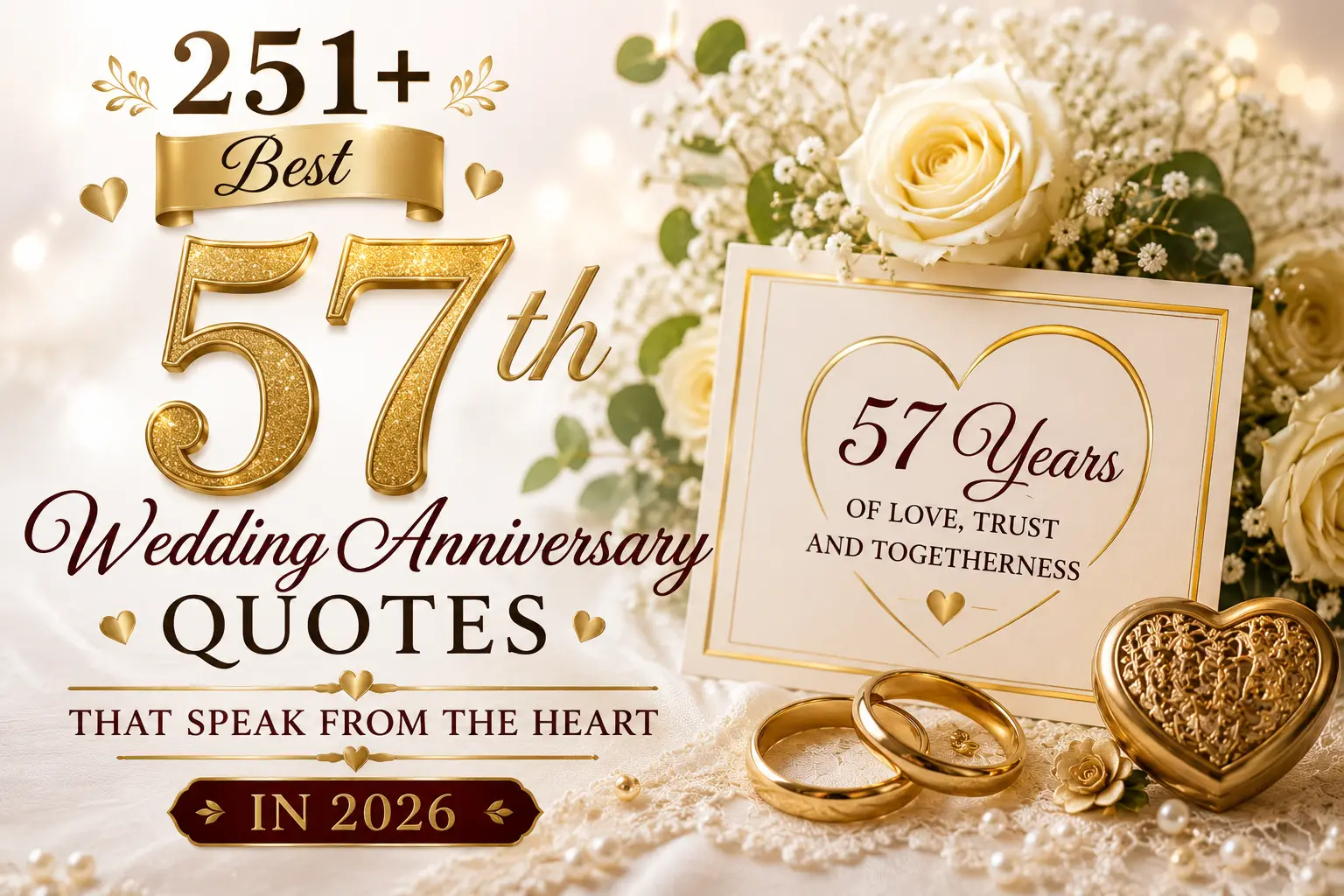 51+Best 57th Wedding Anniversary Quotes That Speak from the Heart in 2026