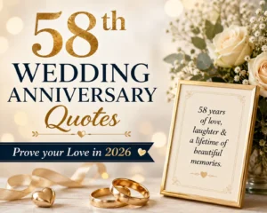 58th wedding anniversary