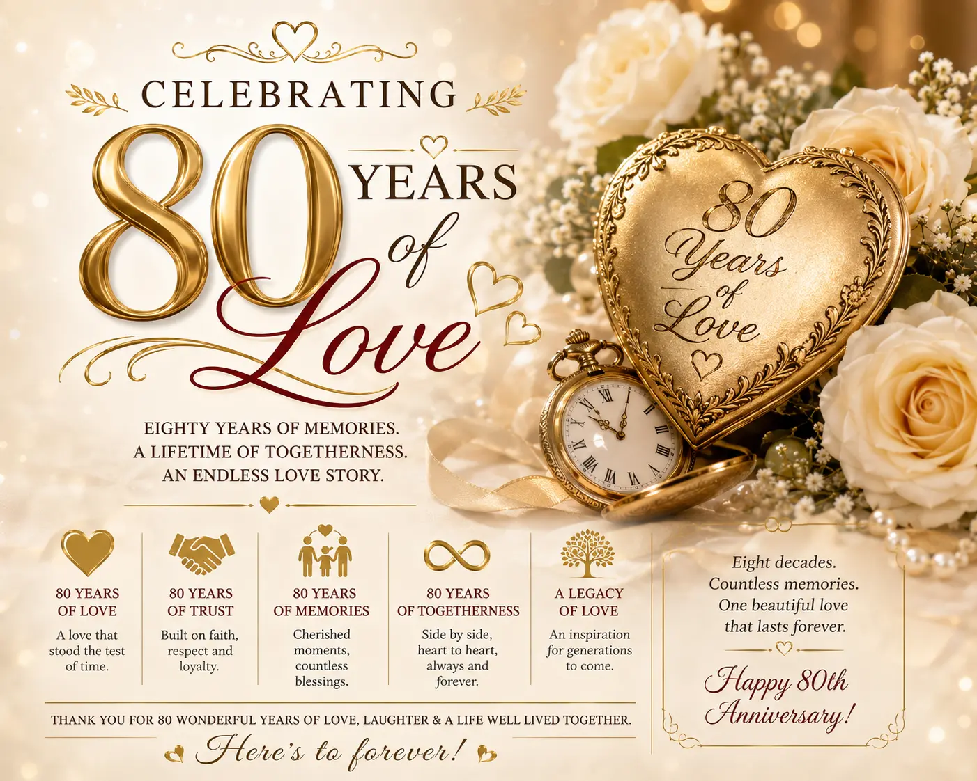 80th wedding anniversary