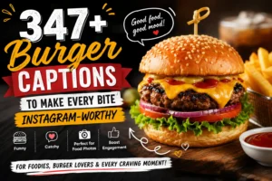 burger captions