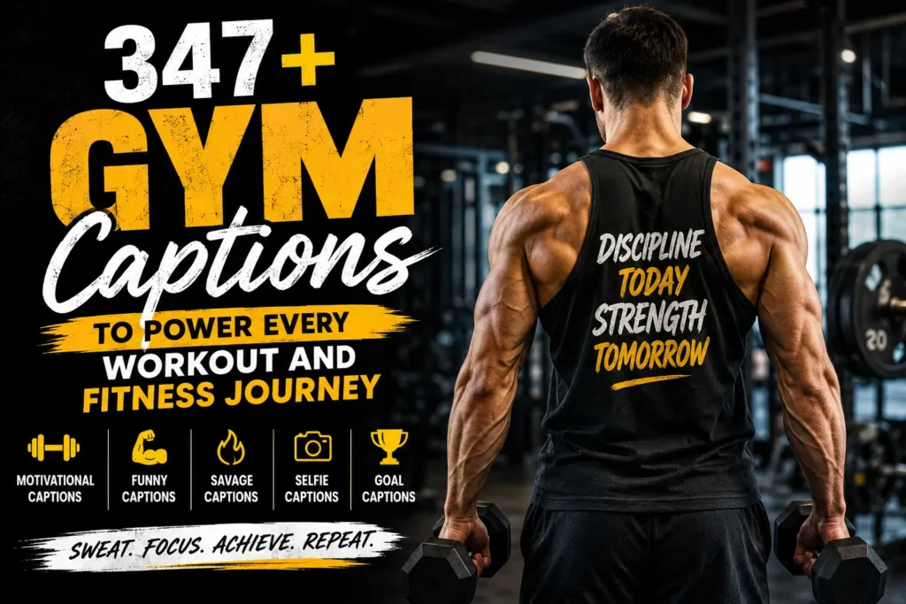 gym caption