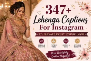 lehenga caption