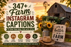 farm instagram captions