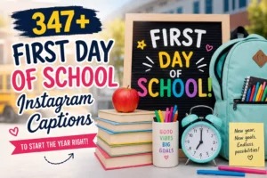 first day of school caption
